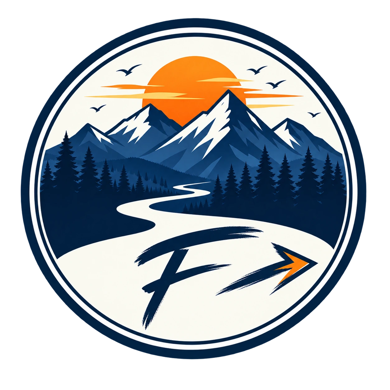 Forward From Here mountain emblem